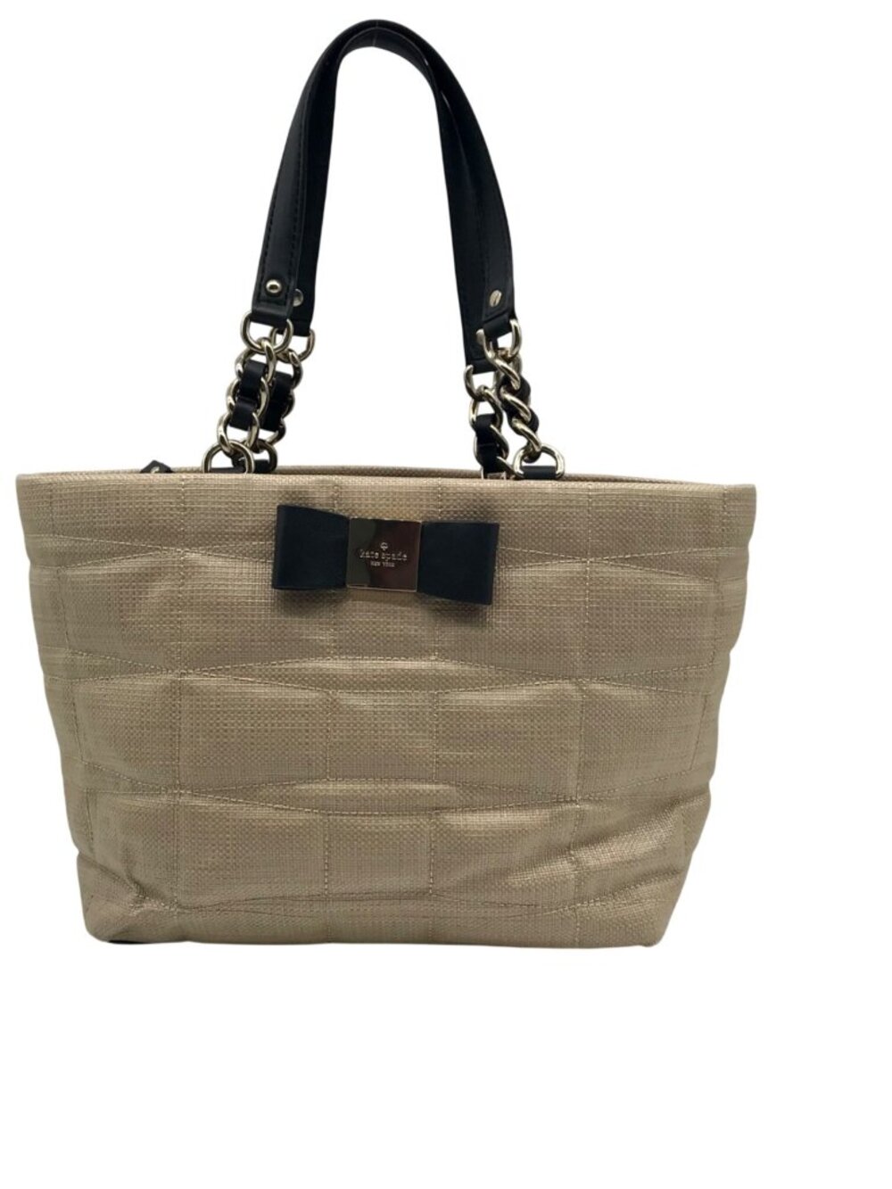Kate Spade Tan Straw Vernanda Place Maree Shoulder Bag